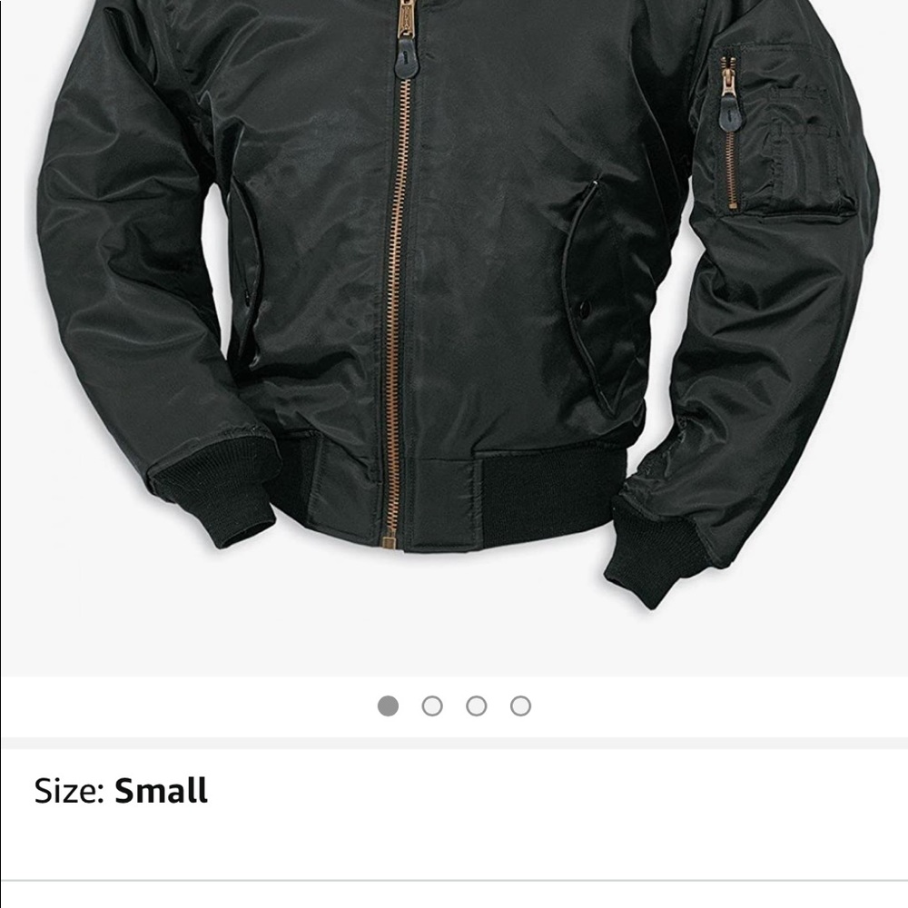 G-Style black bomber jacket…no damage at all..in great shape